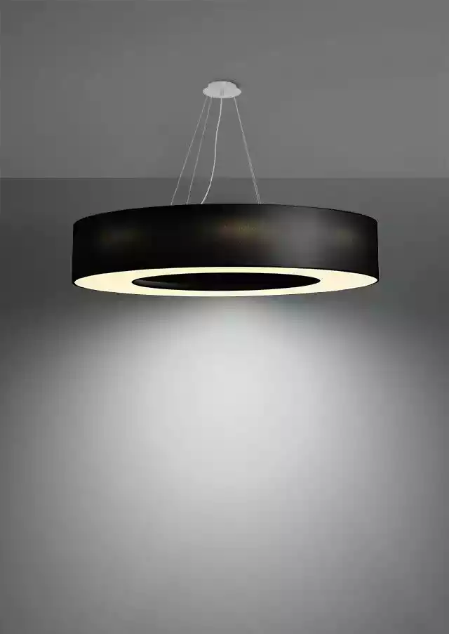 Sollux Saturno 90 lampa wisząca czarna SL.0796