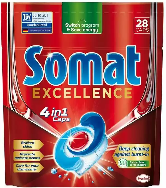 Somat Excellence 4in1 kapsułki do zmywarki 28szt.