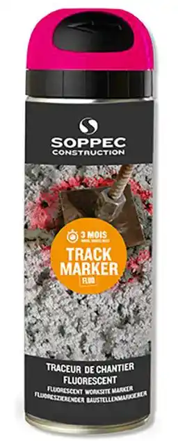 Soppec Track Marker Spray Farba Geodezyjna Różowa 12SZT