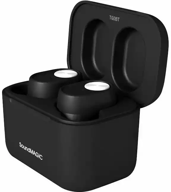 SoundMAGIC T60BT Dokanałowe Bluetooth 5.2 Czarny Słuchawki bezprzewodowe