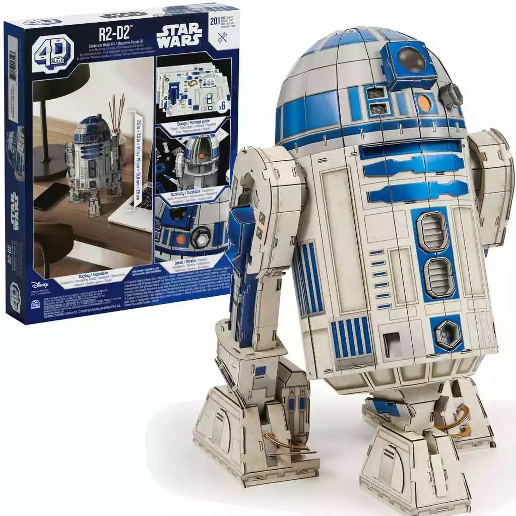 SPIN MASTER Puzzle 4D Build Star Wars R2-D2 (201 elementów)