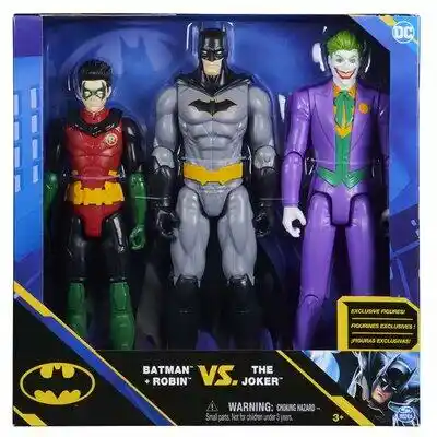 Spin Master Zestaw figurek DC Comics Batman Robin Joker 6064967