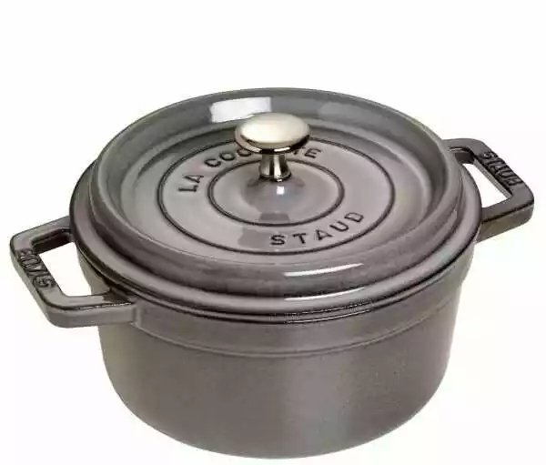 Staub Garnek żeliwny Okrągły 2.2l Grafitowy La Cocotte 40509-304-0