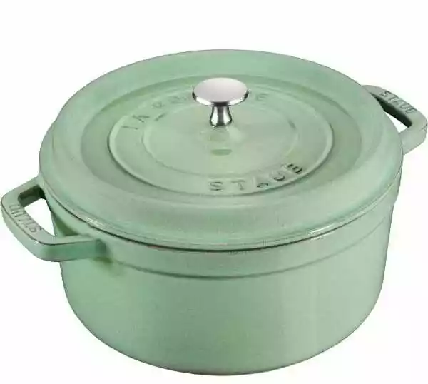 Staub Garnek żeliwny Okrągły 2.6l Miętowy La Cocotte 40508-704-0