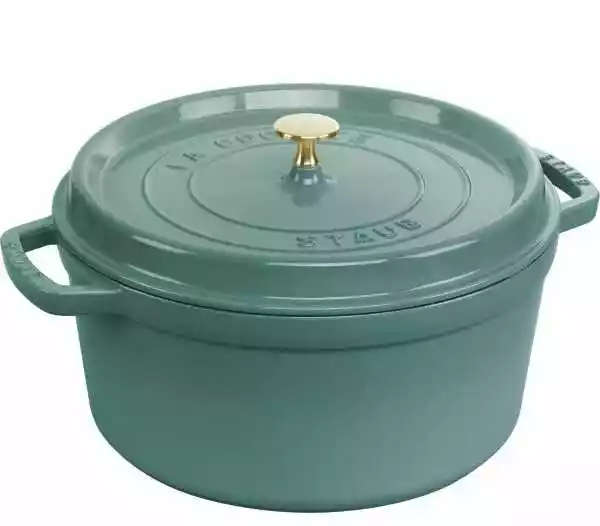 Staub Garnek żeliwny Okrągły 6.7l Eukaliptusowy La Cocotte 10239-700-0