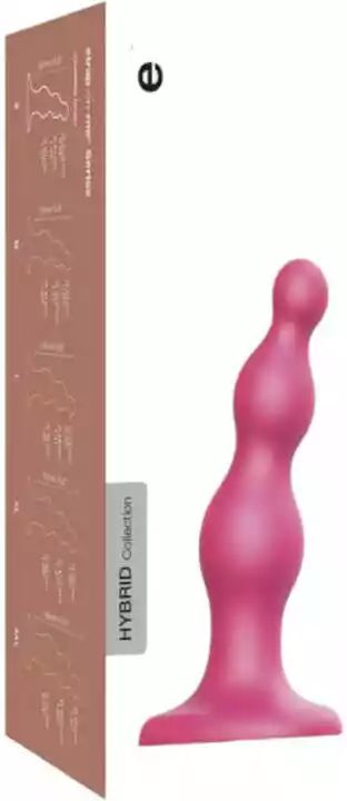 Strap-on-me Beads S - dildo z koralikami na pasku (różowy)