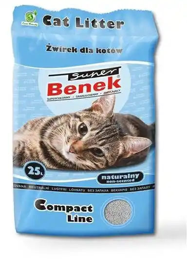 Super Benek Compact Standard żwirek dla kota - 25 l ok. 20 kg