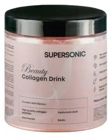 Supersonic Beauty Collagen Drink Kolagen w proszku Porzeczka z miętą 185g