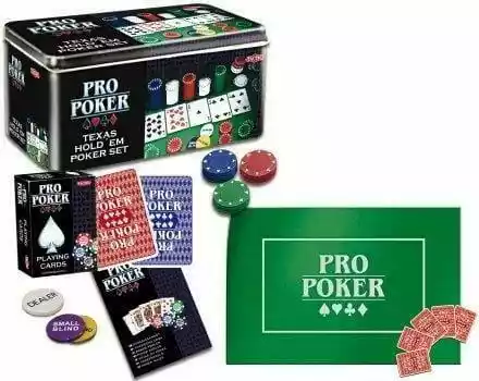 TACTIC Gra karciana Poker Pro Texas Hold em Set 03095