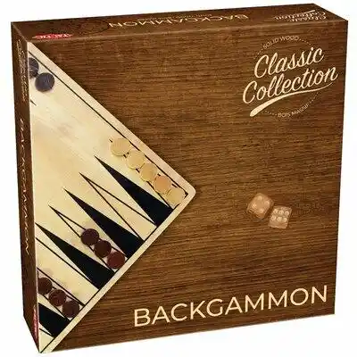 Tactic Gra planszowa Wooden Classic Backgammon Collection Classique 40219