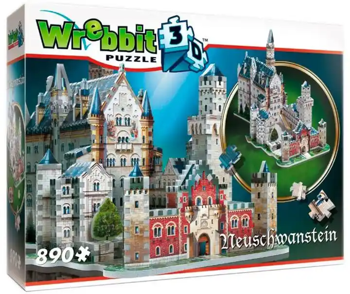 Tactic Wrebbit Puzzle 3D 890 El Zamek Neuschwanstein