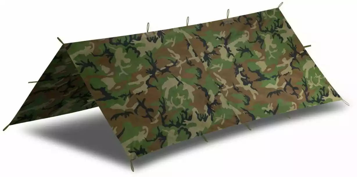 Tarp turystyczny płachta biwakowa 2m x 2 5m Helikon US Woodland PO-STS-PO-03