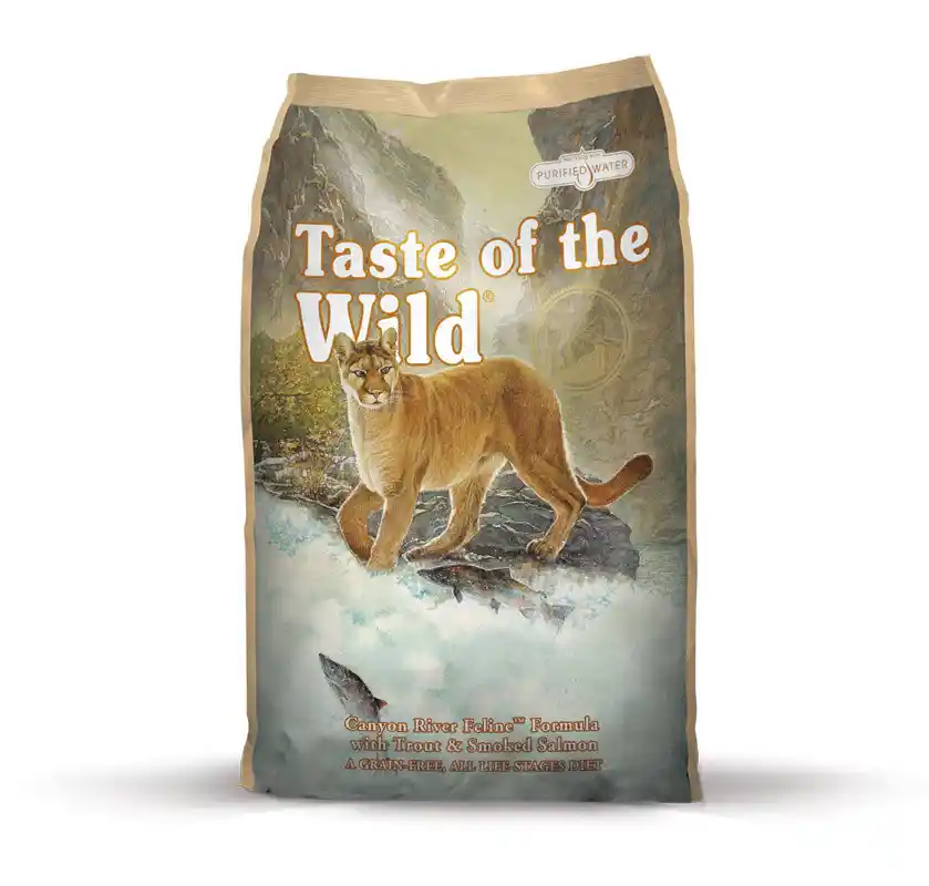 Taste Of The Wild Canyon River Feline 2 kg - sucha karma dla kotów z pstrągiem i wędzonym łososiem 2kg