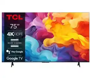 TCL 75V6B 75 cali LED 4K Google TV HDMI 2.1 DVB-T2 Telewizor LED