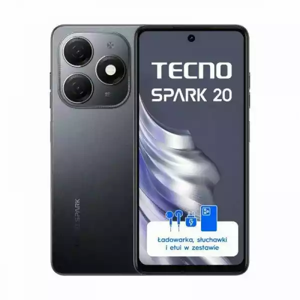 Tecno SPARK 20 8/256GB 6,56 90Hz 13Mpix Czarny