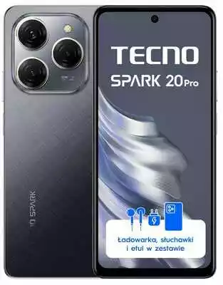 Tecno SPARK 20 Pro 8/256GB 6,78 120Hz 108Mpix Czarny