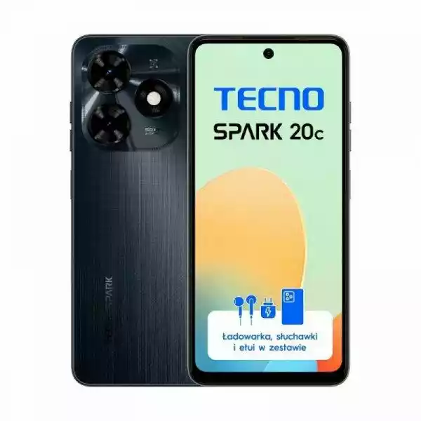 Tecno SPARK 20C 8/128GB 6,56 90Hz 50Mpix Czarny