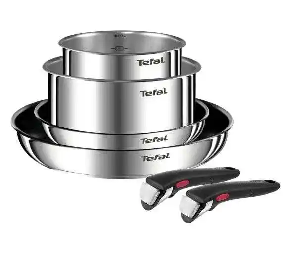 Tefal Ingenio Emotion L897S655 Indukcja Stal nierdzewna 6 elementów Zestaw garnków