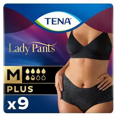 Tena Lady Pants Noir Plus majtki chłonne M 9szt