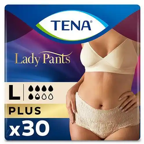 Tena Lady Pants Plus L 95-130 cm Creme 30szt majtki chłonne