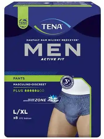 Tena Men Pants Plus L XL majtki chłonne dla mężczyzn 8szt