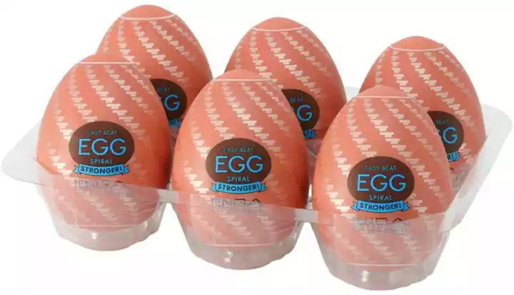 Tenga Egg Spiral Stronger - jajko do masturbacji (6 sztuk)