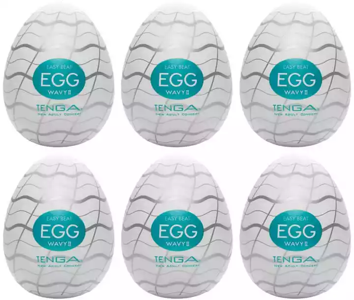 Tenga Egg Wavy II - jajko do masturbacji (6 sztuk)