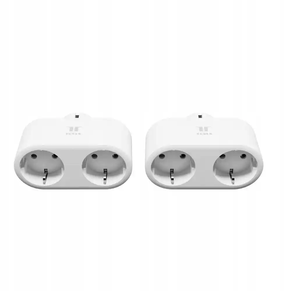 Tesla Zestaw: 2x gniazdko podwójne TSL-SPL-2PLGD Smart Plug Dual 2x