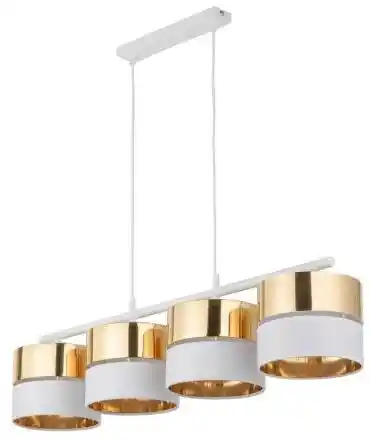 TK Lighting Hilton lampa wisząca biało złota TK/4775