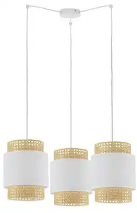 TK Lighting Lampa wisząca BOHO WHITE 6537