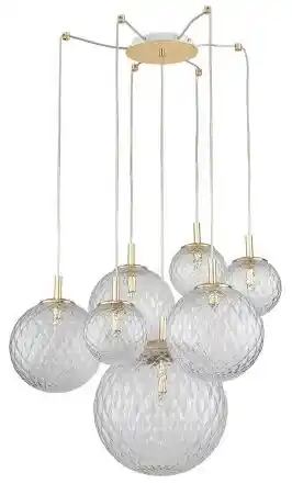 TK Lighting Lampa wisząca CADIX GOLD 4608