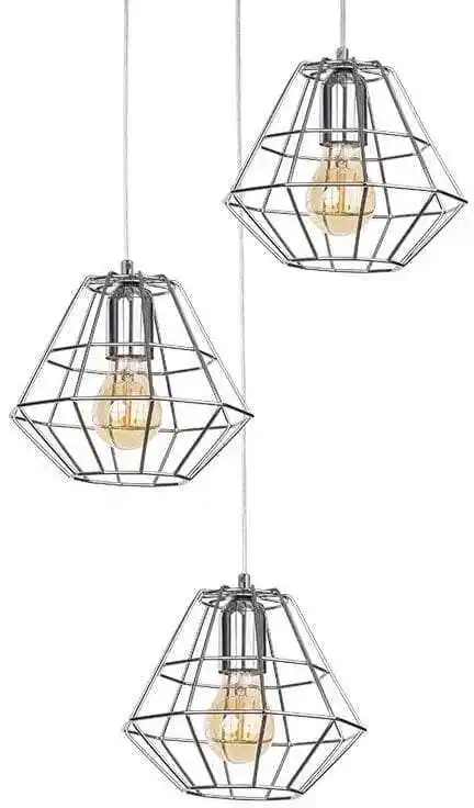 TK Lighting Lampa wisząca DIAMOND SILVER 4277