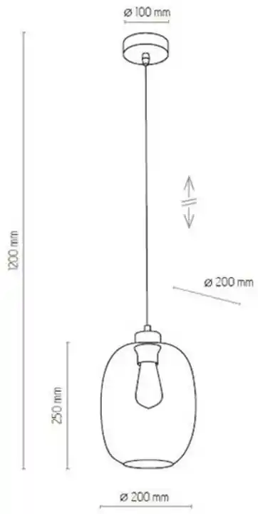 TK Lighting Lampa wisząca ELIO 3180