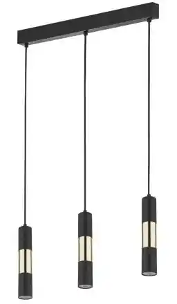 TK Lighting Vivien lampa wisząca czarno złota 4757