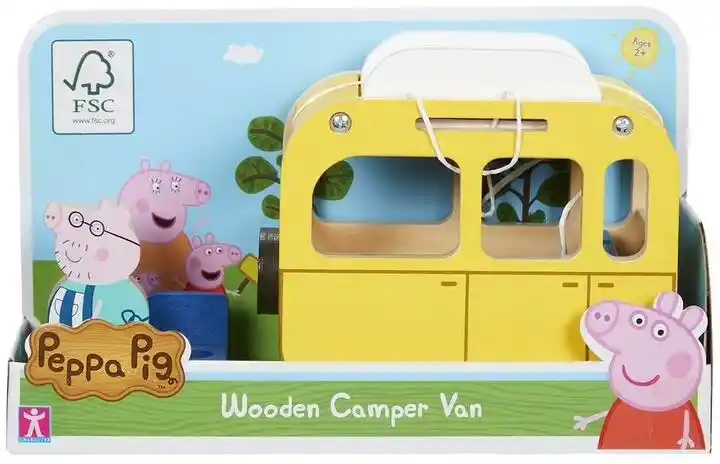 Tm Toys Peppa Pig - Drewniany Kamper z Figurką