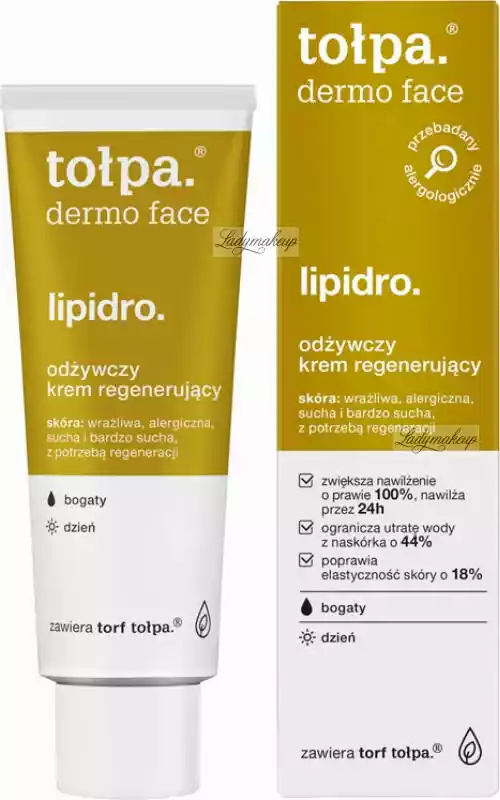 TOŁPA DERMO FACE LIPIDRO Krem odżyw.regener.bogaty dzień SPF10