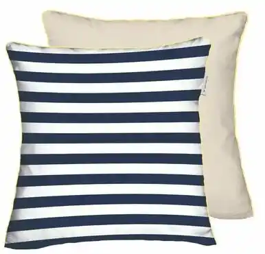 Tom Tailor Poszewka na poduszkę Percale Dark Navy Sunny Sand 40x40cm