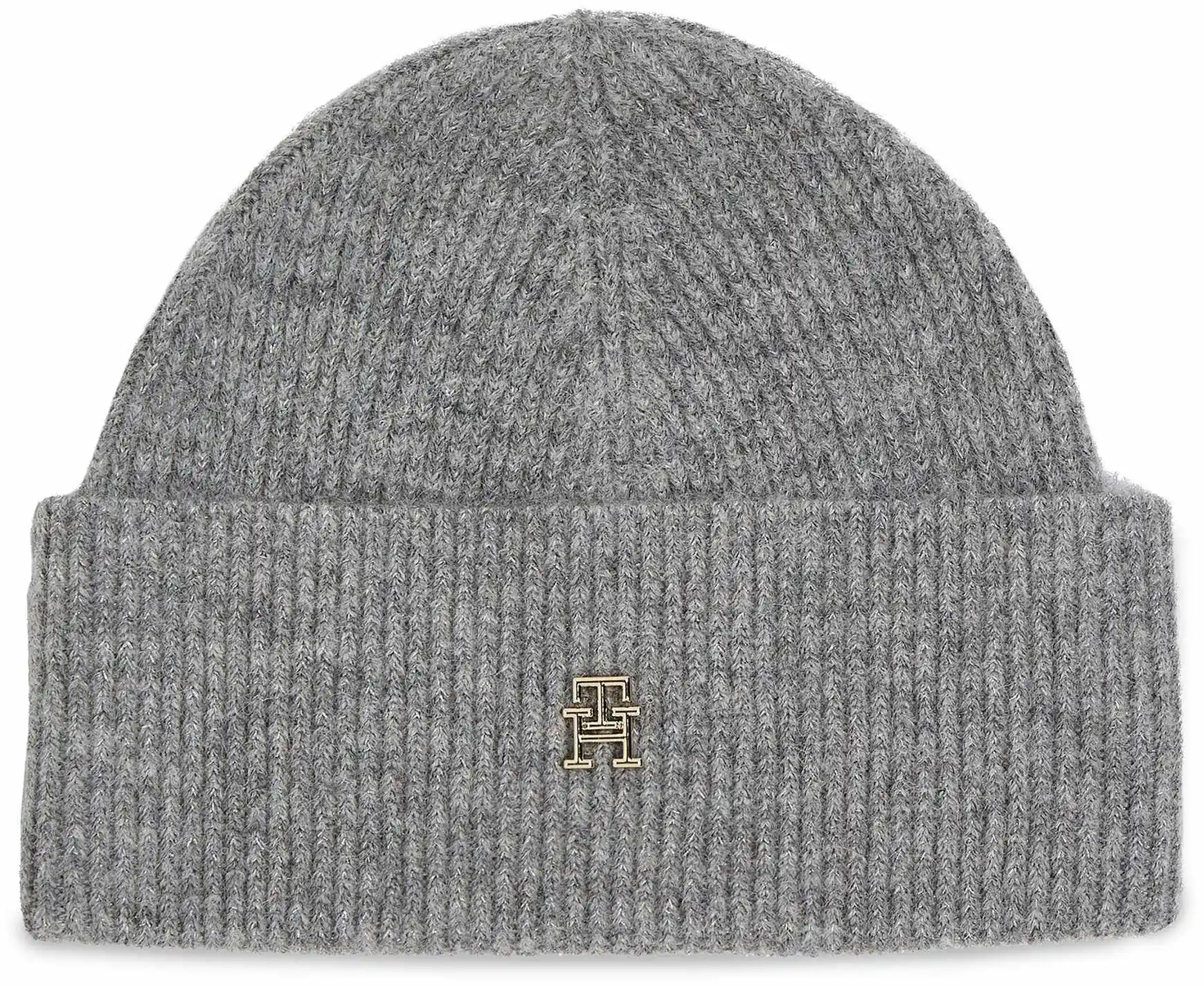 Tommy Hilfiger Czapka Th Evening Beanie AW0AW15319 Szary