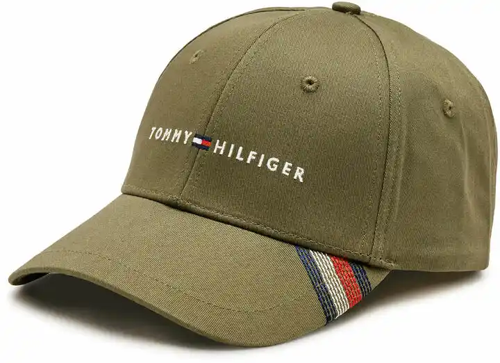 Tommy Hilfiger Czapka z daszkiem Foundation Cotton 6 Panel Cap AM0AM12532 Khaki