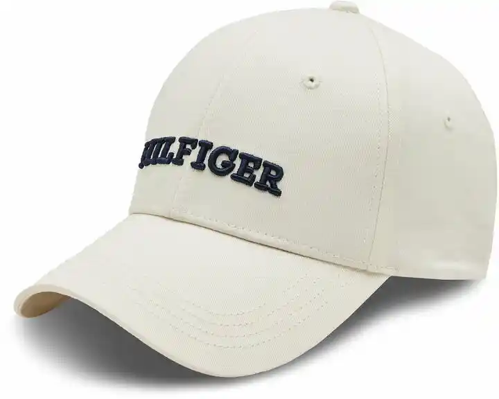 Tommy Hilfiger Czapka z daszkiem Hilfiger Prep Cap AW0AW16040 ecru