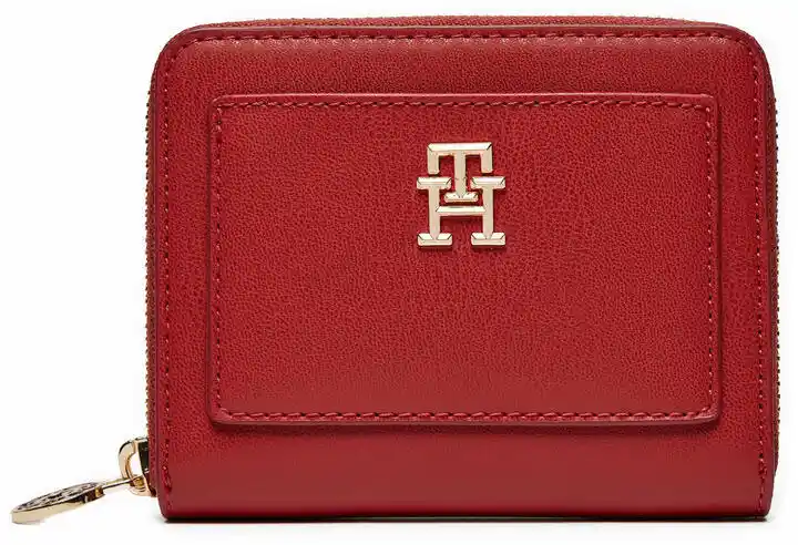 Tommy Hilfiger Duży Portfel Damski Distinct Med Za AW0AW16722 Czerwony