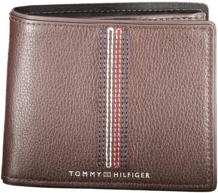 Tommy Hilfiger Duży Portfel Męski Casual Cc And Coin AM0AM12527 Brązowy