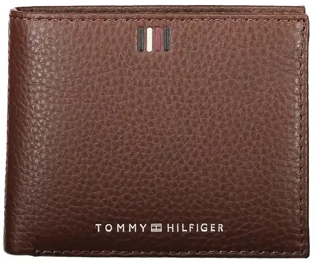 Tommy Hilfiger Duży Portfel Męski Th Central Mini Cc Wallet AM0AM11854 Brązowy