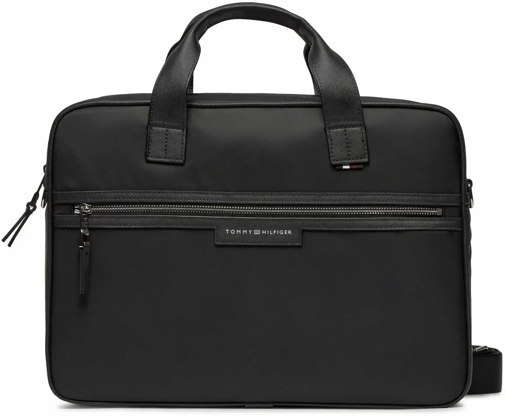 Tommy Hilfiger Torba na laptopa Th Urban Repreve Computer Bag AM0AM11836 Czarny