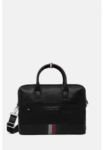 Tommy Hilfiger Torba na laptopa Transit Computer Bag AM0AM12481 Czarny