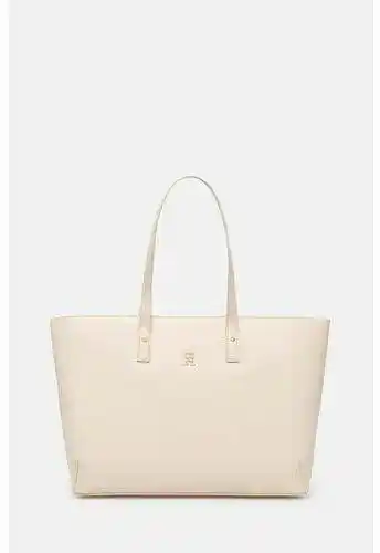 Tommy Hilfiger Torebka Chic Tote AW0AW16302 Beżowy