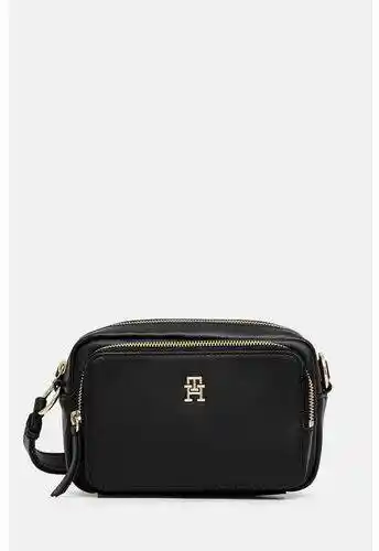 Tommy Hilfiger Torebka Soft Utility Camera Bag Pu AW0AW16709 Czarny