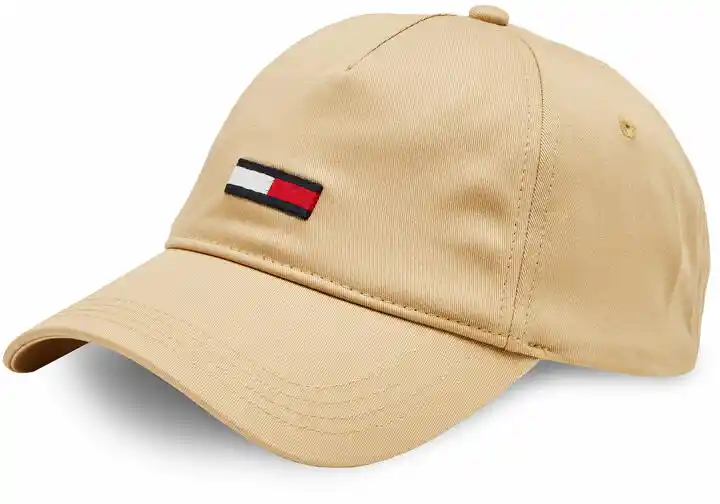 Tommy Jeans Czapka z daszkiem Tjm Elongated Flag 5 Panel Cap AM0AM11692 Beżowy