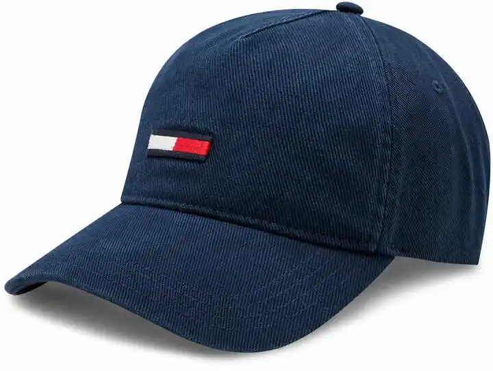 Tommy Jeans Czapka z daszkiem Tjm Elongated Flag Denim Cap AM0AM12427 Granatowy