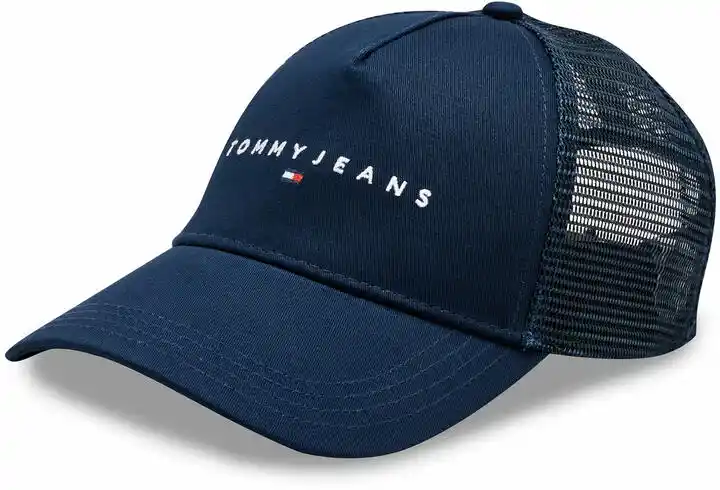 Tommy Jeans Czapka z daszkiem Tjm Linear Logo Trucker Cap AM0AM12424 Granatowy